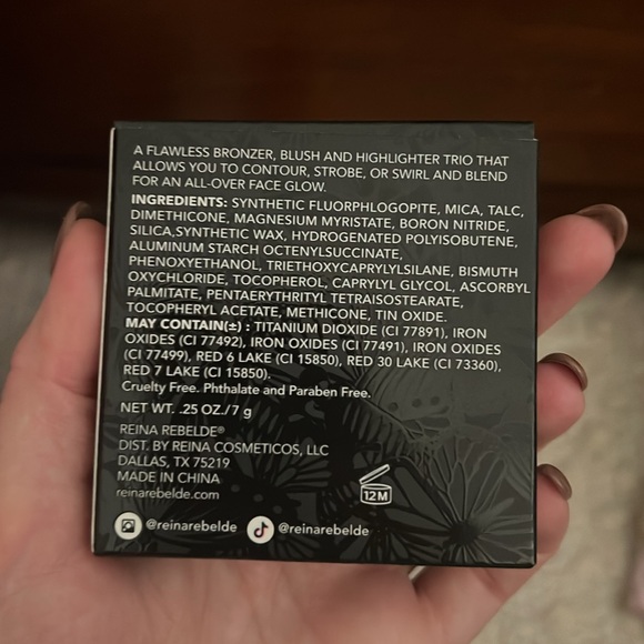 Reina Rebelde On Your Face Contour and Color Trio in Adorada Blush Bronzer - Picture 6 of 6